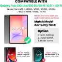 SEYMAC for Samsung Galaxy Tab S10 Lite/ S10 FE/ S9 FE/ S9 5G Case (10.9''/11''), Heavy Duty Shockproof Protective Case with Screen Protector, Rotating Stand, Hand Strap and Pen Holder, Green