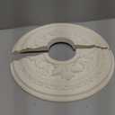 Ekena Millwork CM15BA2 15 3/8"OD x 4 1/4"ID x 1 1/2"P Baltimore Ceiling Medallion, Fits Canopies up to 5-1/2", 2 Piece