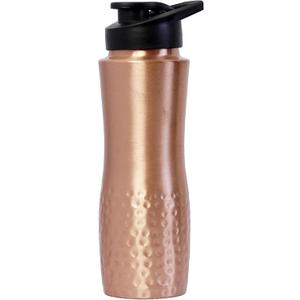 Pure Copper Water Bottle Sipper Style Copper Water Bottle with Lid for Home, Office, Hotel, Travelling, and Gifting Use | Immediately Reap the Health - 32.9Fl Oz