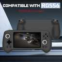 Silicone Case Compatible with Anbernic RG556, Anti-Scratch, Washable, Shockproof Silicone Protective Cover for RG556 Retro Handheld Game Console - Black