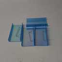 Lounsweer 4 Set Pegboard Shelf Acrylic Shelf with Metal Hooks Peg Board Organizer Accessories Storage Shelf for Pegboard Display Wall Craft Room Home Garage Nursery Kitchen (Iridescent,8 x 4 Inch)