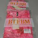 2 x BTFBM Womens Sheer Mesh Summer Tops 2025 Crewneck Short Sleeve Print Ruched Crop Top Slim Fit Club Going Out T Shirts (Pink, S)