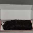 REECHO Ponytail Extension, 20 Claw Clip Ponytail Extension Curly Clip in Ponytail Long Pony Tails Hair Extensions for Women Fluffy Natural Looking Synthetic Hairpiece, Black Brown