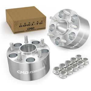 75mm (3 Inch) Hubcentric Wheel Spacers 5x4.5 Compatible for Ford Explorer Mustang Edge Ranger Crown Victoria, for Aviator Town Car, for B2500 B3000 B4000 Pick up (2pcs 70.3mm 1/2-20 Threads) (Silver)