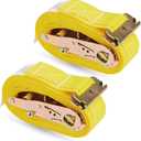 2 Pack E-Track Ratchet Straps 2" x 12' x 4,400 Strength for Cargo Tie Down in Enclosed Trailer & Van by KODIAK STRAPS