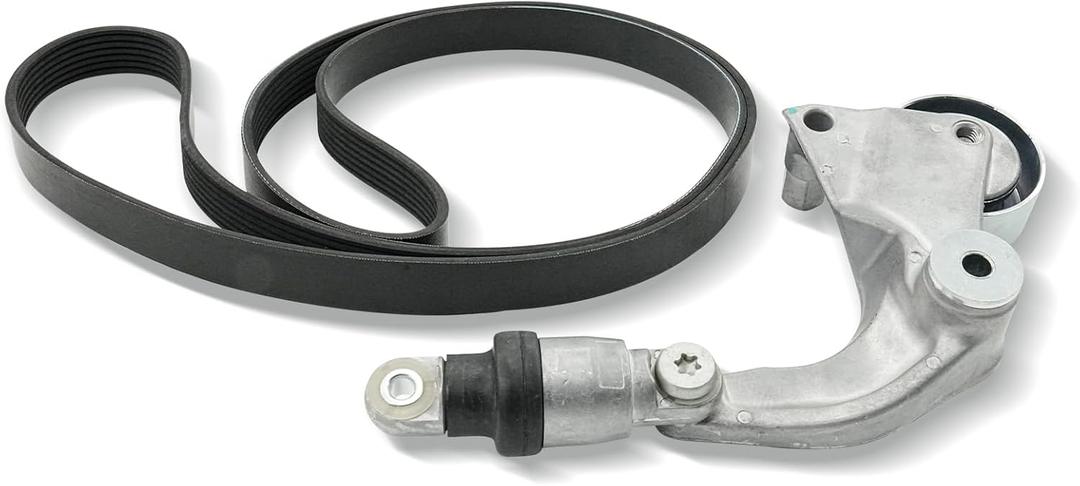 Serpentine Belt Tensioner and Pulley Assembly Kit Compatible with Honda Civic 2007 2008 2009 2010 2011 1.8L OE K070855