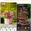 Faux Flowers for Outdoor Planters 16 Bundles UV Resistant Artificial Fake Eucalyptus Plants Outside Spring Summer Yard Decor Realistic Silk Daisy Used for Patio,Front Porch,Pots Decoration