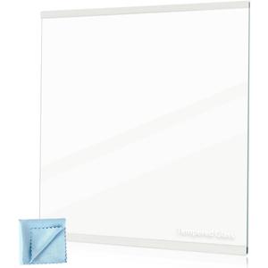 [Upgraded] W11130202 Freezer Glass Shelf, Refrigerator Glass Shelf (Upper) fit for Whirlpool/Ikea Refrigerators, Replaces W10773886, W10527848, WPW10527848, Size 11.69" X 11.37"
