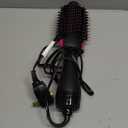 Hair Dryer Brush Blow Dryer Brush in One, Upgraded 4 in 1 Hair Dryer and Styler Volumizer with Negative Ion Anti-frizz Ceramic Titanium Barrel Hot Air Hair Straightener Brush (Black/Pink)