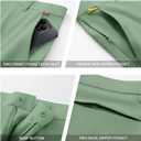 M MAELREG Mens Golf Shorts 7"/9" Lightweight Quick Dry Water-Resistant Stretch Waistband Flat Front Casual Mens Dress Shorts (30W x 7L, Beryl Green)