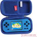 2 x Hermitshell Travel Case for Beijue 218 Retro Handheld Games for Kids Built in 218 Classic Old Style Electronic Gam (Blue)