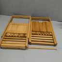 Luxury Foldable Bathtub Tray Caddy - Waterproof Wooden Bath Organizer for Book, Soap, Phone