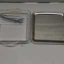 Baderke 2 Set 9" Chilled Serving Tray for Parties with Compartments Ice Chilled Party Platter Charcuterie Serving Board Cold Dish Dip with Forks Tongs for Fruit Seafood Vegetable Appetizer(Silver)