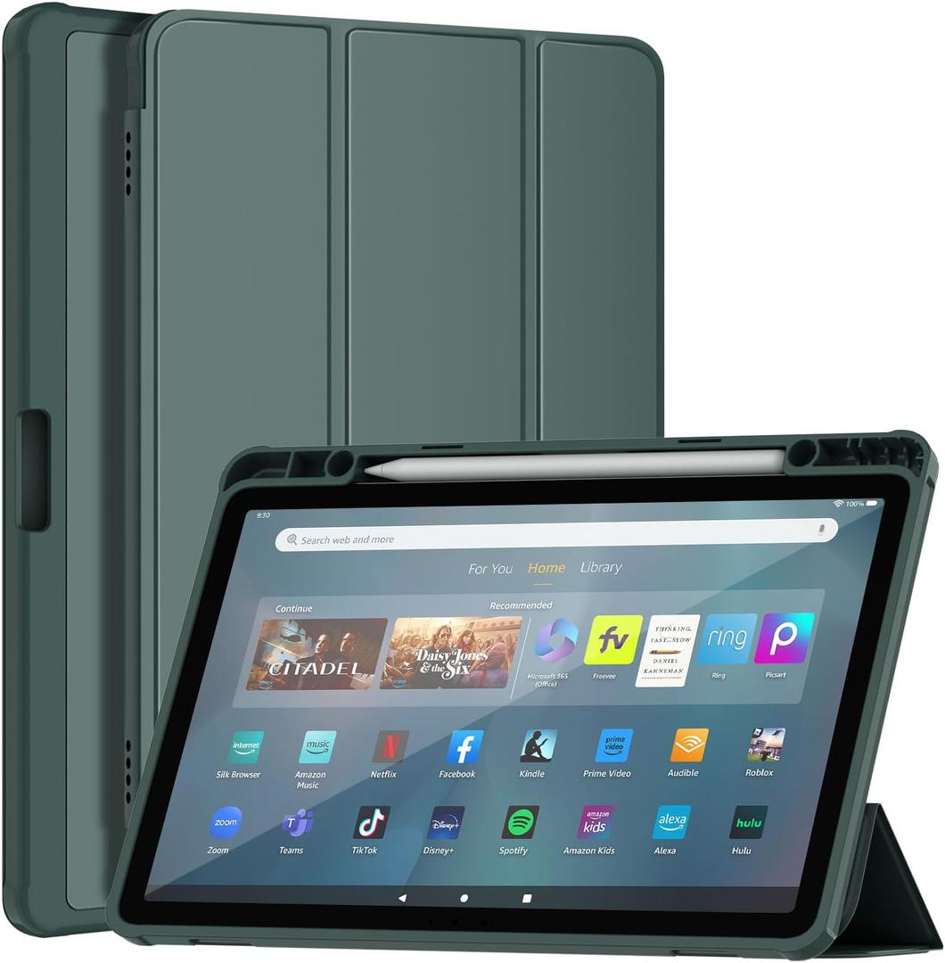 DJ&RPPQ Tablet Case Fits 11 inch Tablet 2023,[Sleep/Wake] Also for 11 in Sony Nokia Slim Soft TPU Back Smart Magnetic Stand Protective Cover Cases