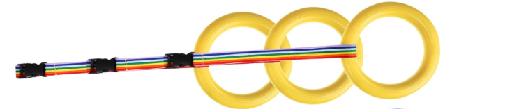 IWOWHERO 12 Pcs Walking Ropes for Preschoolers Childproof Traction Rope with Holder Ring Perfect for Toddlers Daycare Kindergarten Outdoor Playtime