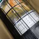 Welded Wire Fence, 50ft(L) x 24inch(H) Garden Fence for Dog, 2 Inch x 3 Inch 16GA Fencing for Chicken, PVC Coated Anti-Rust Roll Metal Wire Mesh Fence for Yard Vegetable, Black