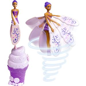 Sky Dancers Purple Licious The Original Flying Doll Toy  Pull String Powered, Use Indoors or Outdoors, No Batteries Required, Gift for Kids 6+
