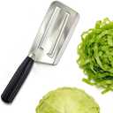 German Steel Professional Sauerkraut Cabbage Slicer, Wide Blade Stainless Steel Shredder Chopper with Comfort Grip Handle, Multi-Purpose Chopping Knife for Vegetables and Fruits