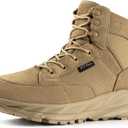 Lightweight Tactical Boots Men's Waterproof Military Boots Hiking Work Boots 6 Inches Breathable Desert Boots, Size 6