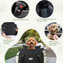 Dog Carseat for Small Dogs  Harness-Compatible Pet Travel Accessory, Portable Travel Bed & Pet Car Carrier Bag, Easy Install, Washable Dog Booster Seat for Small Dogs