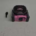 20000mAh Portable Battery Powered Camping Fan - with LED Light, Quiet Battery Operated, Camping Gear for Travel, Tent, Beach, Car or Hurricane Power Outages, Pink