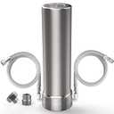 SimPure V7 Under Sink Water Filter, 5-Stage Stainless Steel Water Filtration System Direct Connect to Kitchen Faucet, Reduces 99% Lead, Chlorine, Bad Taste, 20K Gallons (No Drilling Required)
