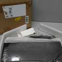 Black Bread Box for Kitchen Counter, Large Bamboo Wood Double Layer Bread Box, Wooden Bread Storage Capacity