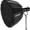 NEEWER Parabolic Softbox Kit, 35.4" Bowens Mount Soft Box with Light Diffusers for Studio Photography Video Recording Streaming Lighting Compatible with Aputure 120d Compatible with Godox SL60w, NS72P