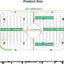 Sink Grid for Kitchen Sink – Stainless Steel Bottom Protector, Center Drain, Detachable Design, Fits Single Bowl Sink, Scratch Protection & Dish Drying Rack (26" x 14")