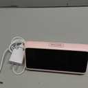 Netzu Loud Alarm Clock for Heavy Sleepers, RGB Alarm Clocks for Bedrooms Seniors Kids, Plug in Digital Clock with 5 Dimmers, 2 Alarms, 4 Volumes and Snooze (Pink)