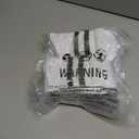 3 x AugRing Women's Striped Cotton Crew Socks Cozy Casual Athletic Quarter Socks for Running & Gym Size 5-11
