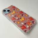 Fall Leaves Pumpkin Acorns Case Compatible with iPhone 14 Plus, Aesthetic Autumn Halloween Case for iPhone 14 Plus for Teens Men and Women, Cool TPU Bumper Phone Case Cover