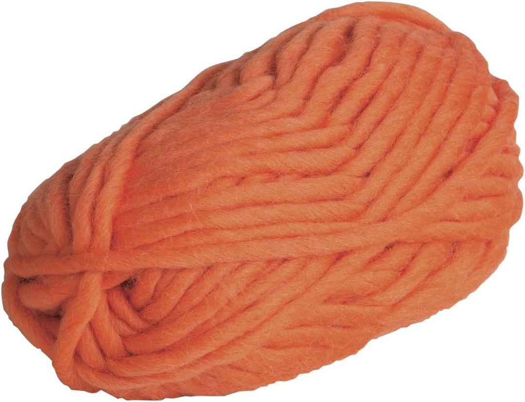 Knit Picks Tuff Puff Super Bulky 100% Wool - 100 Gram Skein (Orange)