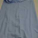 Women's Pinafore Apron Cross Back Apron with Pockets Cotton Linen Apron Dress Plus Size (Light Blue) S