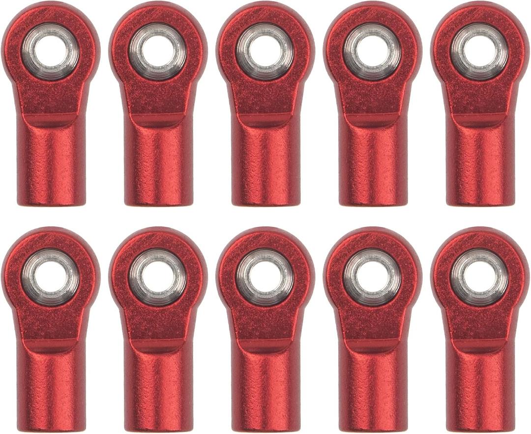 10Pcs ShareGoo M4 Ball Joint,M4 Tie Rod End 4mm Thread Ball Head Holder Link Compatible with Axial SCX10-II 90046 90047 D90 TRX-4 1/10 RC Crawler Car,L20mm