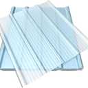 12 PCS 3'x 3.2' Clear Polycarbonate Roofing Sheet, Splicable Corrugated Plastic UV Resistant Greenhouse Shed Canopy, Transparent Insulation Day Lighting Panels, Easy Cut Covering Panel for Outdoor