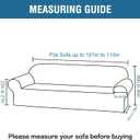 H.VERSAILTEX Stretch Extra Large Sofa Covers Sofa Slipcovers for Living Room Feature Thick Checked Jacquard Fabric with Elastic Bottom, Sofa X-Large - Island Fossi
