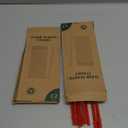 24Pcs Reusable Plastic Straws Colorful Plastic Straws, 11 Inch Long Hard Cup Drinking Straw with Cleaning Brush-Red