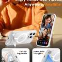 Temdan Magnetic Compatible with iPhone 14 Pro Case, [Built-in Invisible Kickstand][Compatible with MagSafe] [Military Grade Shockproof] Slim Translucent Matte Phone Case for iPhone 14 Pro 6.1"