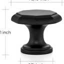 Ravinte 10 Pack Matte Black Kitchen Cabinet knobs Single Hole Drawer Pulls for Bathroom, Dresser Drawer and Cupboard Hardware