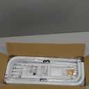 Wedding Welcome Sign Stand, Welcome to our Wedding Sign Holder, White Easel Stand for Sign Poster With Design Bundle & Ground Stakes & Leather Sign Hanging Straps, Linen Sign Stand for Wedding Decor