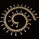 Mtlee 2 Yard Rhinestone Fringe Trim Gold Rhinestone Ribbon Chain Diamond Crystal Fringe Trim Chain Cuttable for Sewing Crafts Wedding Party Clothing Accessories Jewelry Personalized DIY Decoration