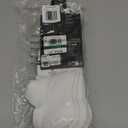 Under Armour Unisex-Adult Training Cotton No Show Socks 3 Pack, (100) White/ White/ Black, Large