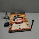 Lighted Christmas Garden Flag for Outside, Led Snowman Garden Flag, Winter Yard Flag 12x18 Double Sided for Outdoor Yard Porch Lawn Decoration
