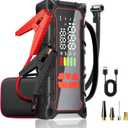 5000A Car Battery Jump Starter with Air Compressor 160PSI, Car Battery Charger 7.0L Gas/6.0L Diesel, Jumper Box for Car Battery with Tire Inflator & Power Bank& Jumper Cables, Father's Day