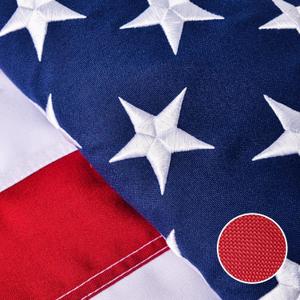American Flag for Outside 4x6 Ft - TearProof Series Outdoor Use US Flags - Long Lasting, Fade Resistant - Thick Spun Polyester USA Banner - High Wind United States Flag - Embroidered Stars, Sewn Stripes, Brass Grommets