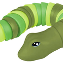 Plastic Snake Toy with Wiggle Movement & Plastic Harmonica Music Toy Instrument  & Bouncing Baseball & 2 Pieces Pickleball Balls