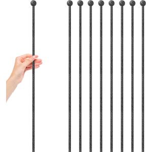 8 PCS Dog Playpen Stakes for Indoor Outdoor Galvanized Metal Replacement Dog Fence Stakes for Large Medium Puppy Playpen, Smaller Diameter (32 Inch)