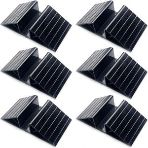 6Pcs Plastic Pet Dog Gate Support Feet - Triangular Isolation Fence Reinforcement Fittings - Anti Fall Free Standing Dog Gate Fence Panel for configurable Dog Gates and Pet Enclosures