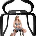 Sex Chair Large Size Sex Position Enhancer Chair, Sex Bedroom Furniture Love Position Aids Chair with Handrail, Novelty Sex Toy Sex Games Sex Bench for Couples Adult SM Games (Black)